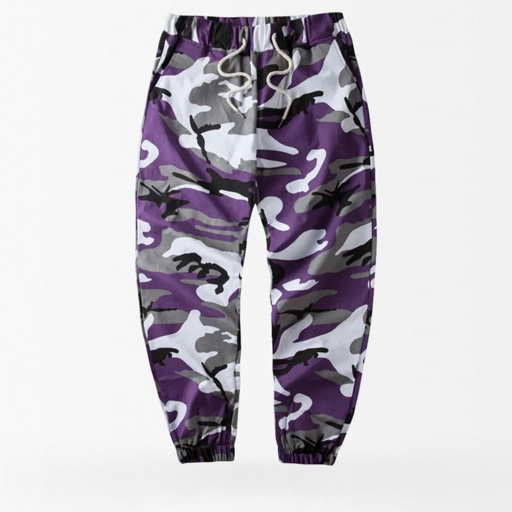 Purple camo joggers "Basis"