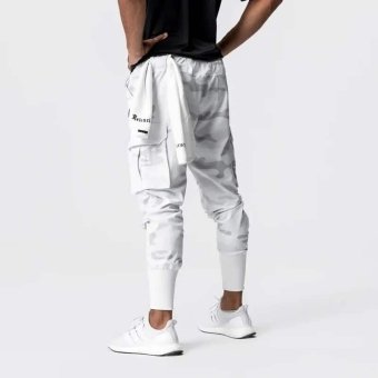 White camo joggers