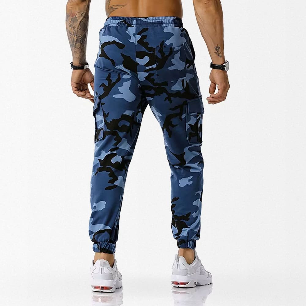 blue camo sweatpants "Street"