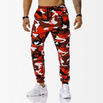red camo joggers "Street"