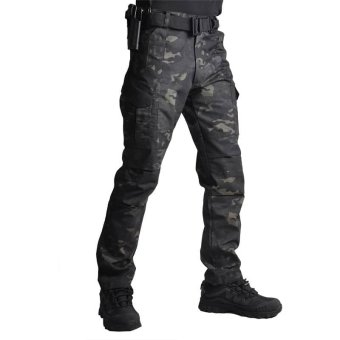 Pantalon tactique slim Multicam Noir