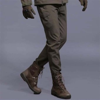 Waterproof softshell pants - Olive