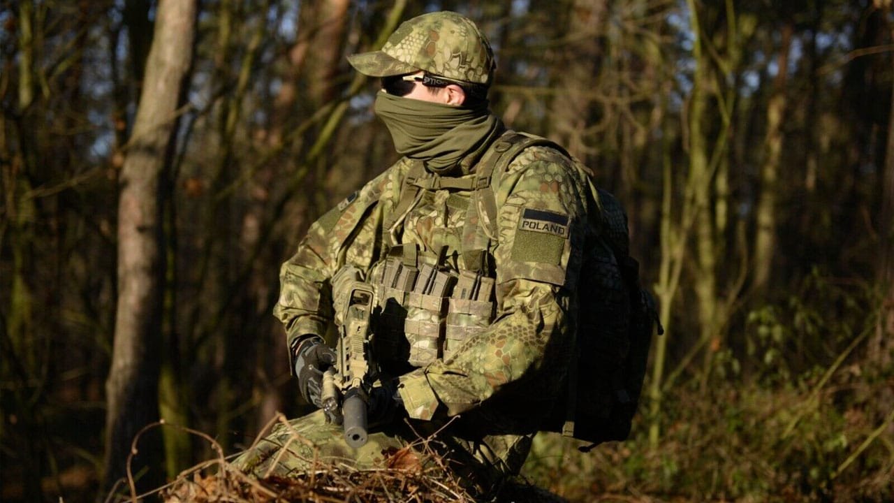 Kryptek Mandrake en cours d'utilisation