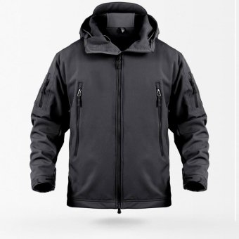 black tactical softshell jacket “Veter”