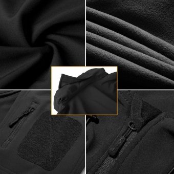 black tactical softshell jacket “Veter”
