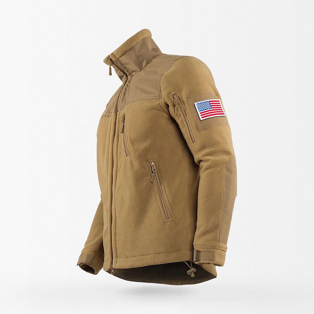 Military fleece tactical jacket