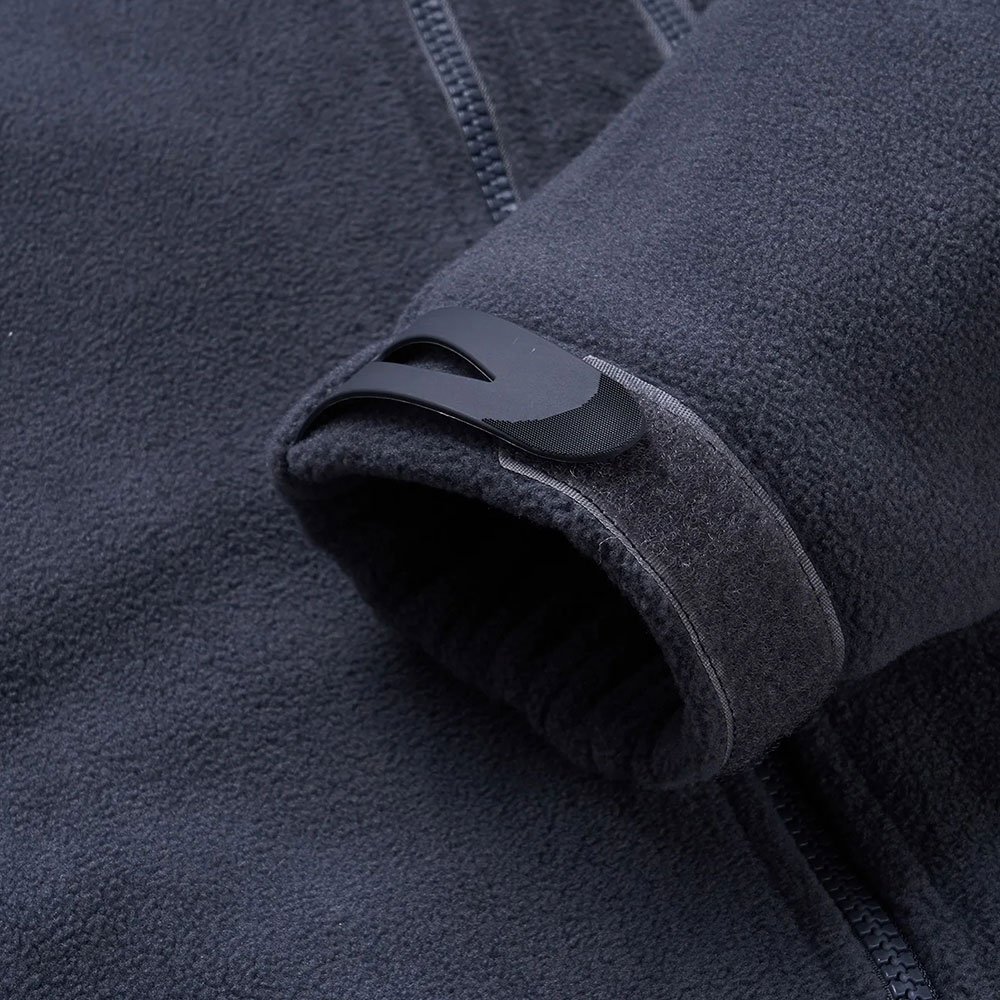 Tactical fleece jacket with hood