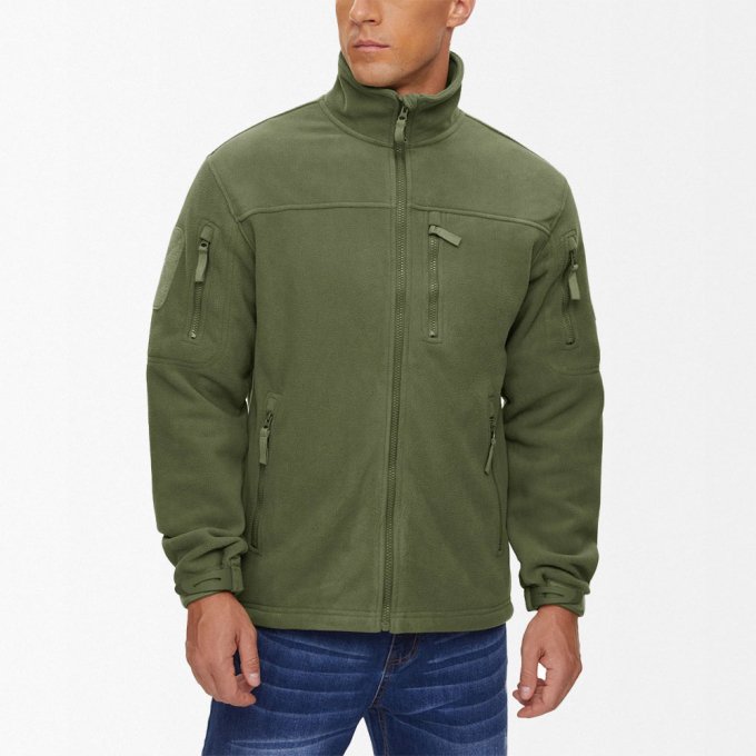 Winter military fleece jacket