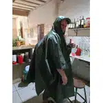 Poncho militaire imperméable vert olive photo review