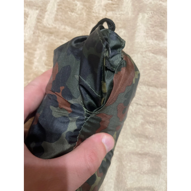 Poncho de pluie camouflage Woodland photo review