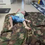 Doublure de poncho militaire camouflage Woodland photo review