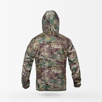 Camouflage rain jacket with hood "TB"