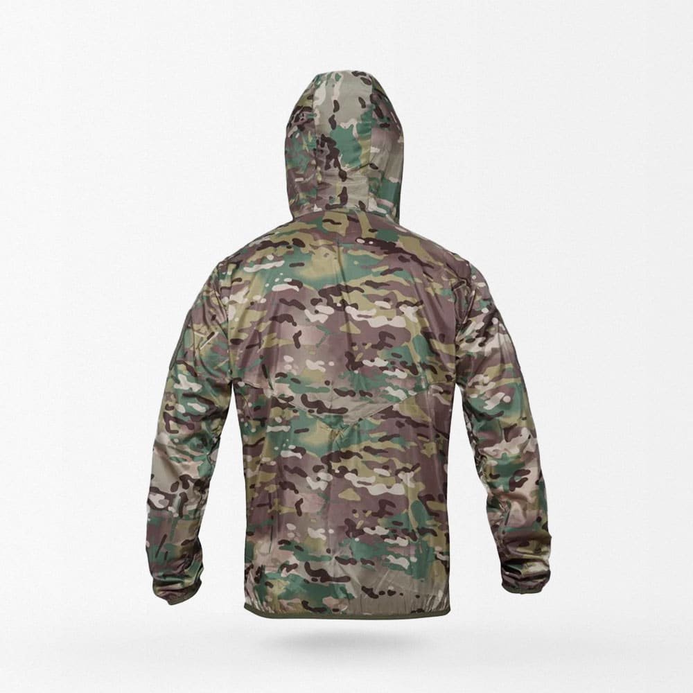 Camouflage rain jacket with hood "TB"