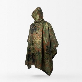 Flecktarn camo rain poncho