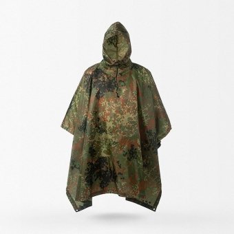 Flecktarn camo rain poncho