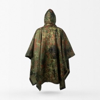 Flecktarn camo rain poncho