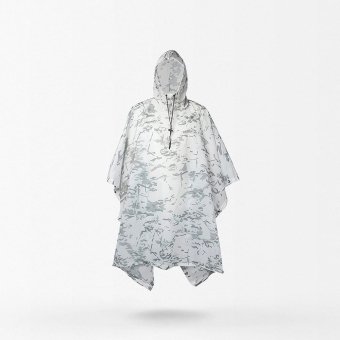 Multicam Alpine rain poncho