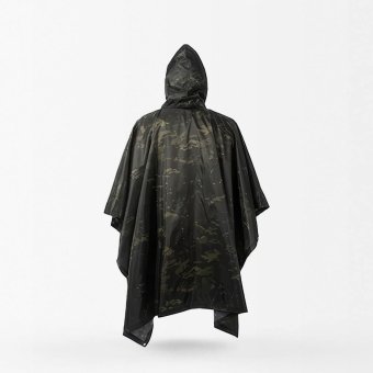 Multicam black tactical poncho