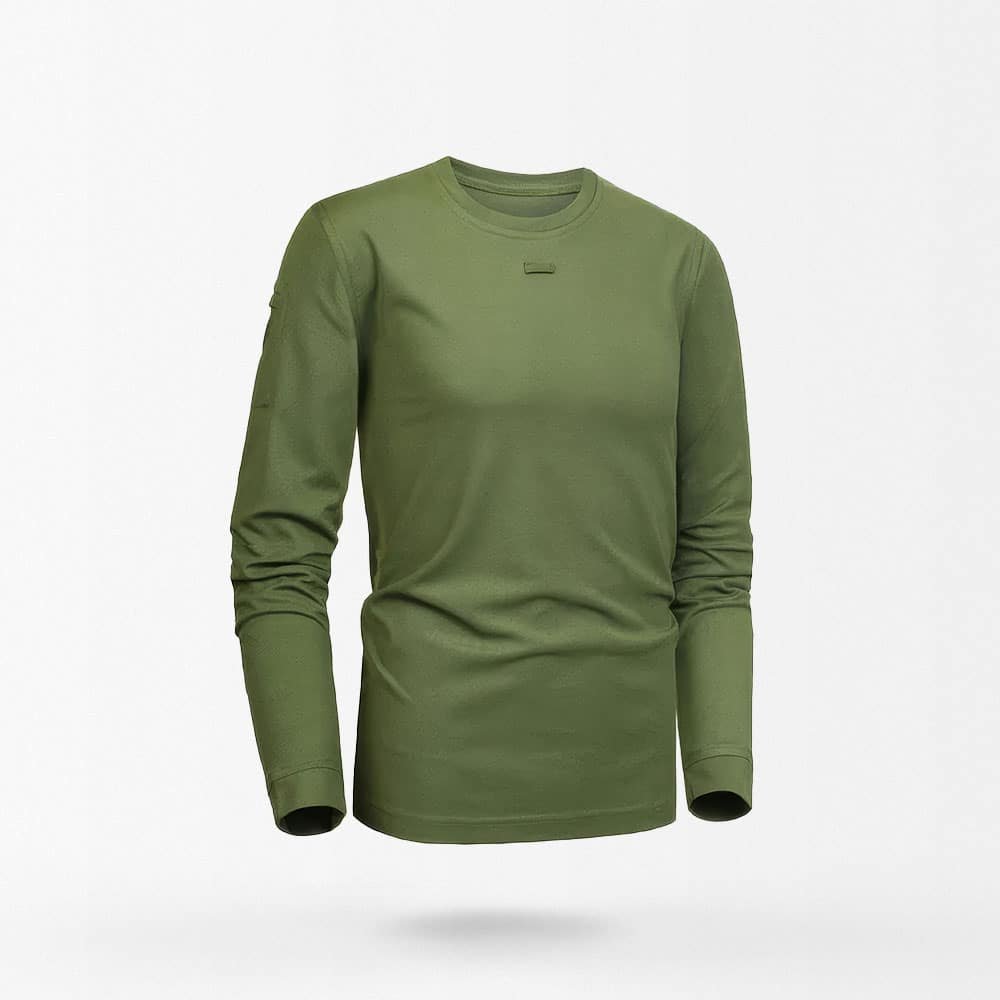 army green long sleeve shirt