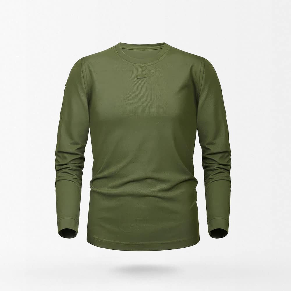 army green long sleeve shirt