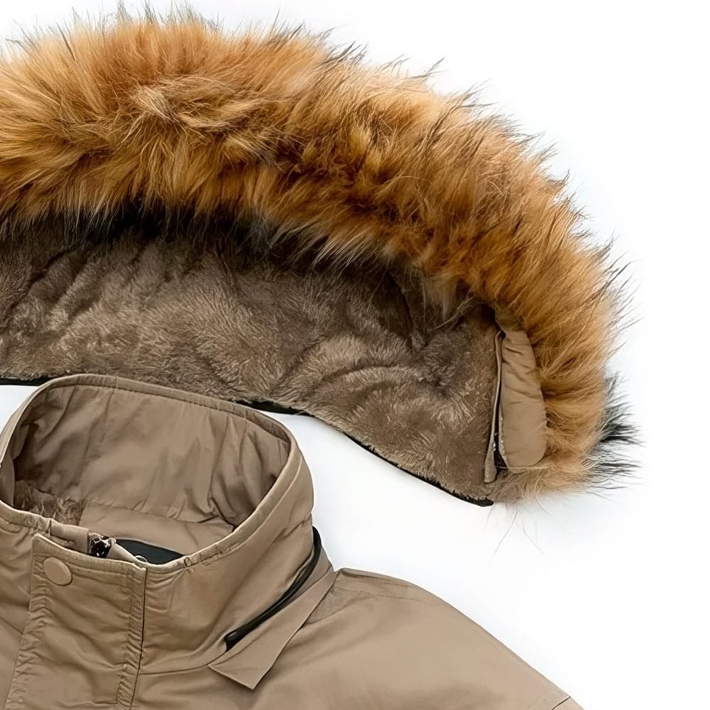 army parka jacket with fur