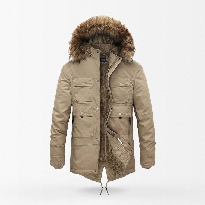 army parka jacket with fur