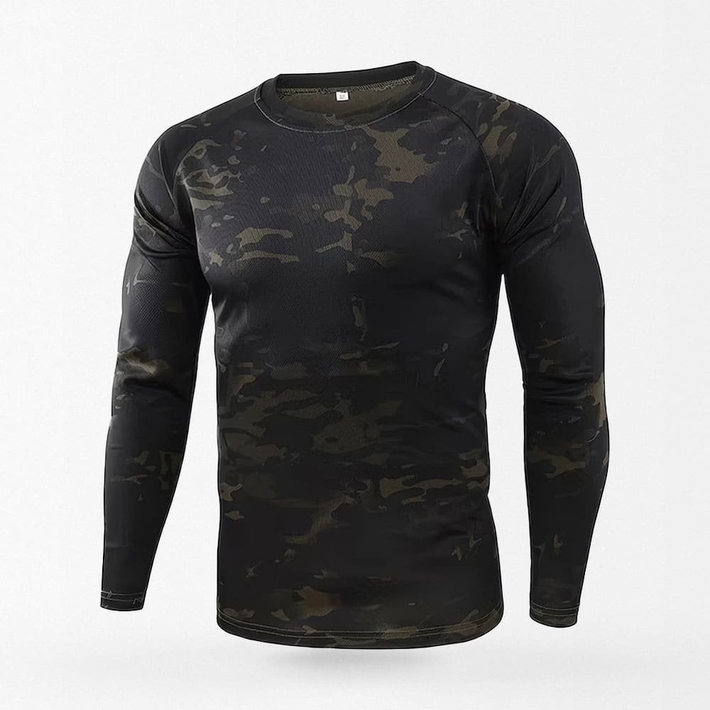 black camo long sleeve shirt