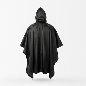 black military poncho