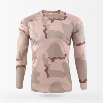 camouflage long sleeve shirt men's - 3 Color Desert