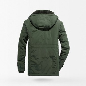 fleece lined military parka jacket
