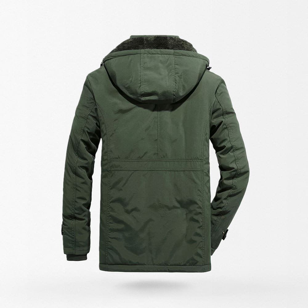 fleece lined military parka jacket