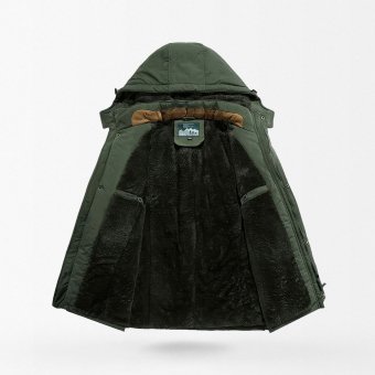 fleece lined military parka jacket