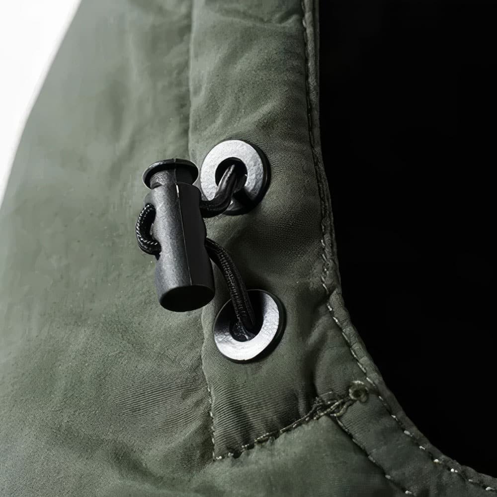 fleece lined military parka jacket