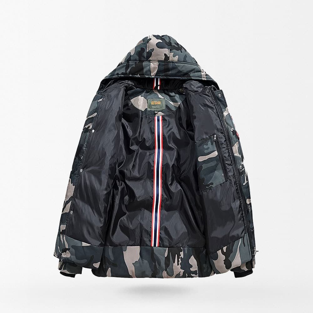 military cold weather camouflage parka