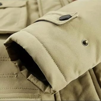 military parka jacket with fleece