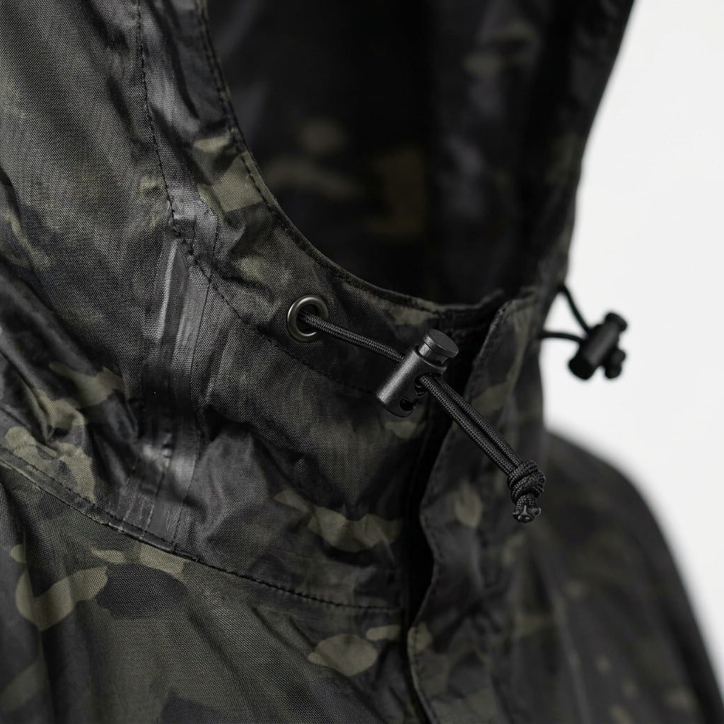 Multicam black tactical poncho
