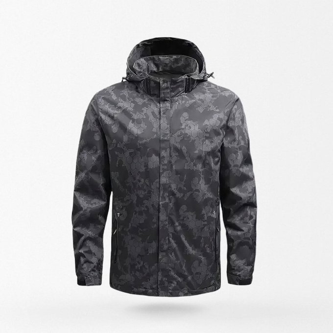 tactical rain jacket with hood