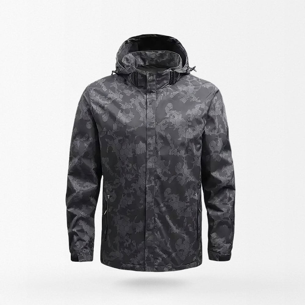 tactical rain jacket with hood