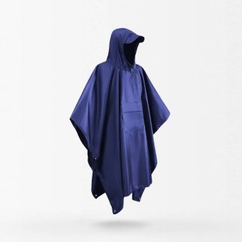 waterproof military poncho navy blue