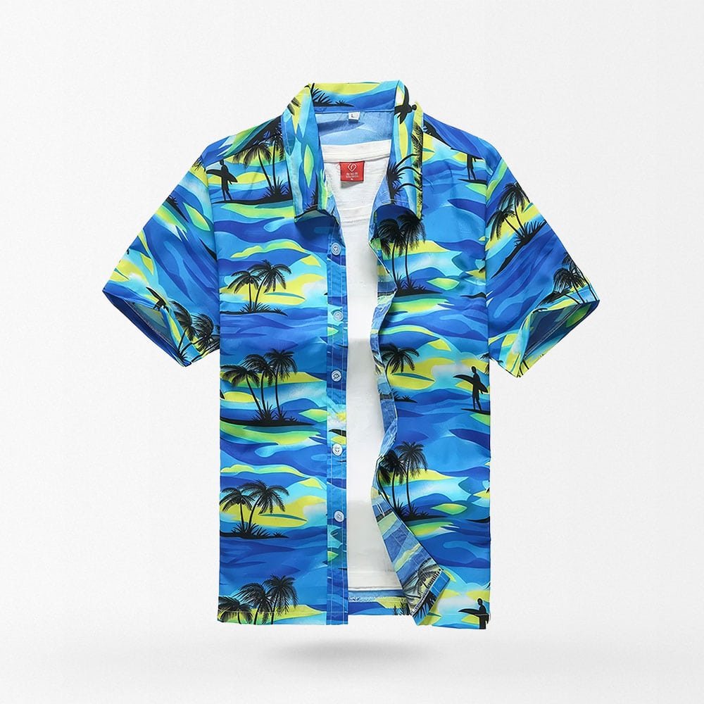 blue hawaiian shirt summer vacation