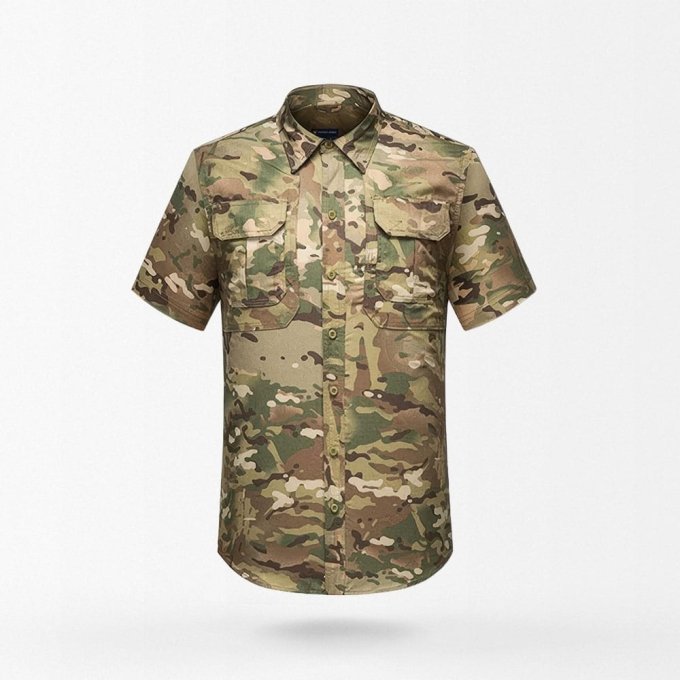camo button up shirt