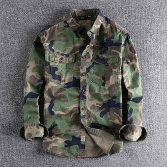 camo button up shirt mens