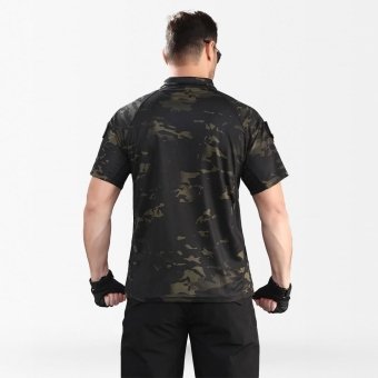 camo polo shirt with velcro