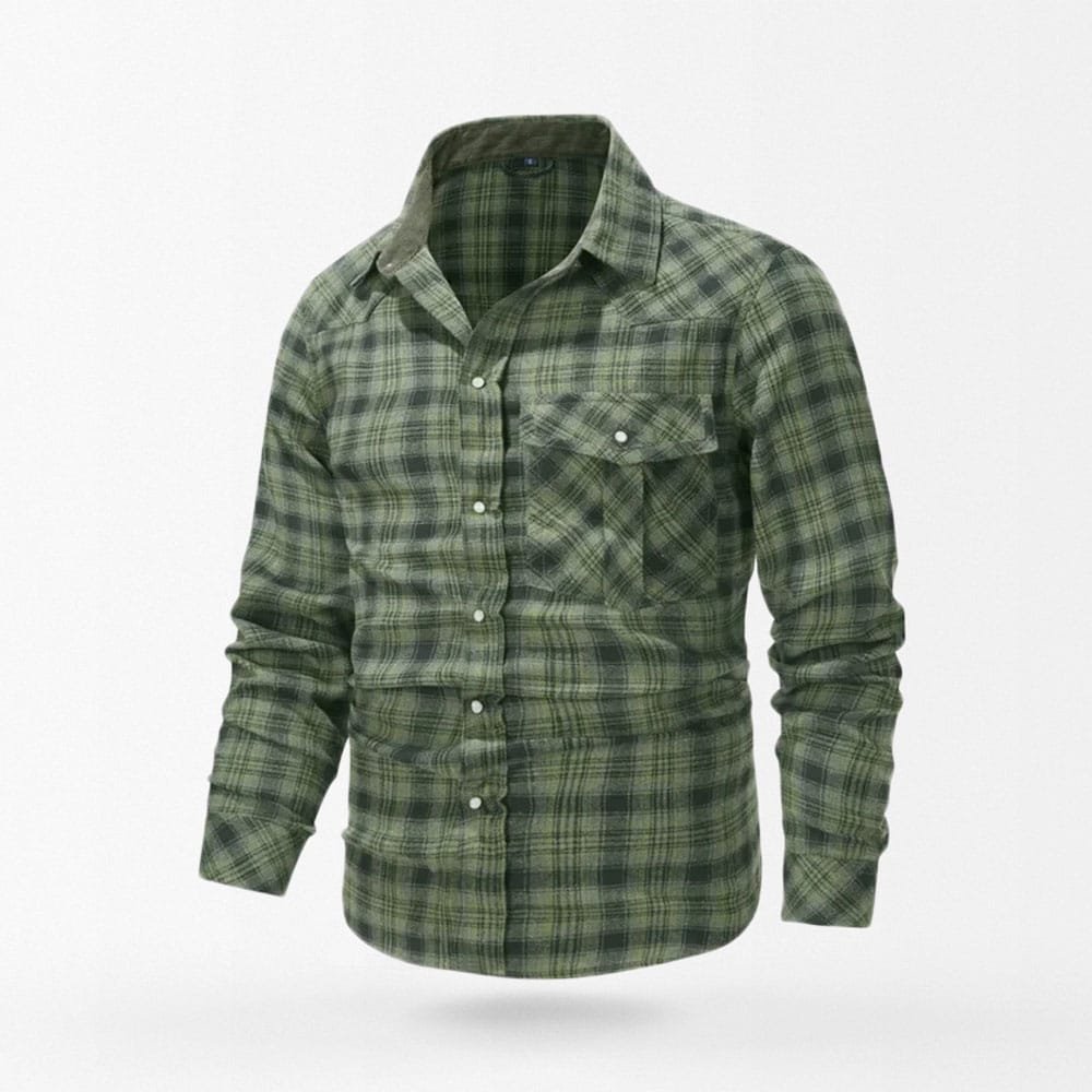 military flannel shirt with pocket