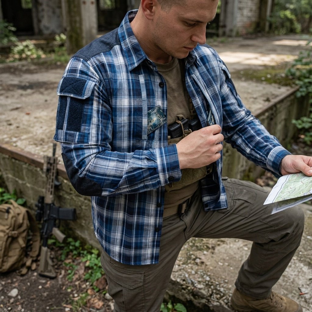 Operator tactical flannel