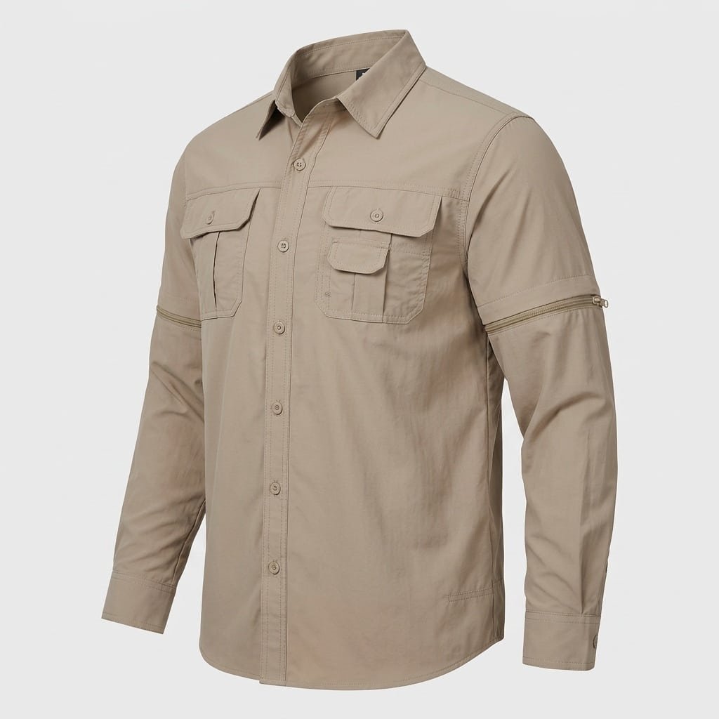 Tactical button up shirt with uv protection