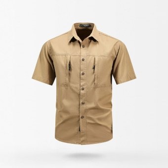 tactical button up short sleeve shirt