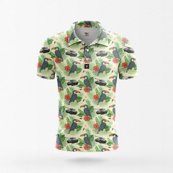 Tank print hawaiian shirt