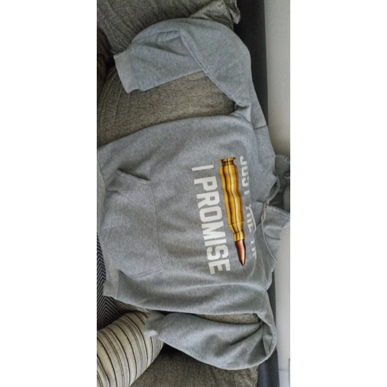 Sweat à capuche Juste la pointe, promis photo review