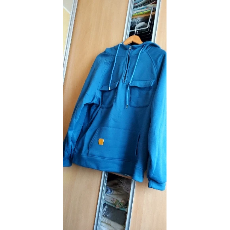 Sweat à capuche demi-zip tactique photo review